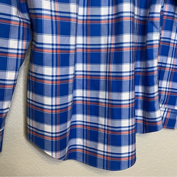 Brooks Brothers Regent No Iron Blue Plaid Button-Down Shirt Size Men's Medium - Picture 10 of 12